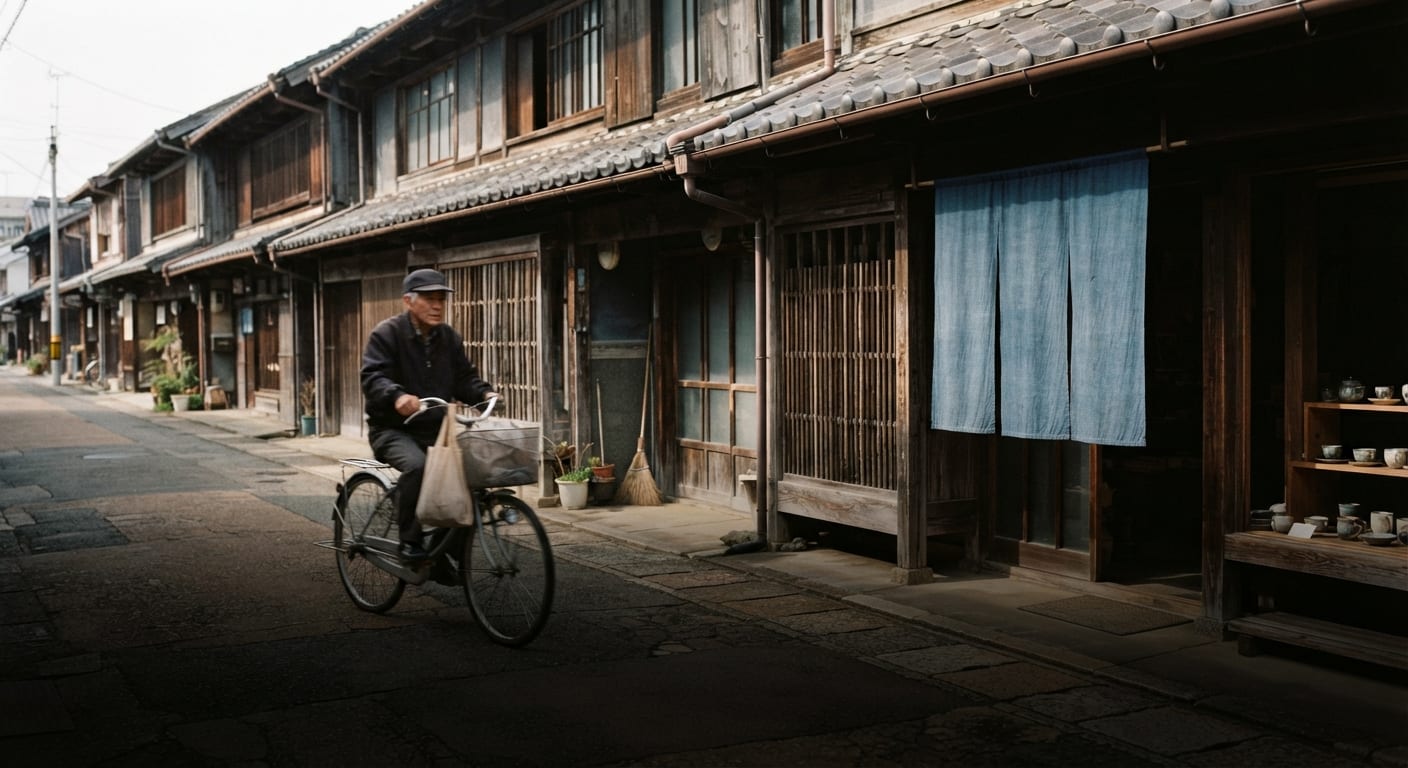 traditional streetscape with local life